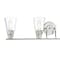 Designers Fountain Echo 35in 4-Light Satin Platinum Modern Indoor Vanity Light with Clear Glass Shades 87804-SP - alternate 2